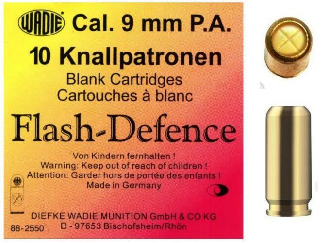 Image of 9mm PA Flash Defence riasztó töltény