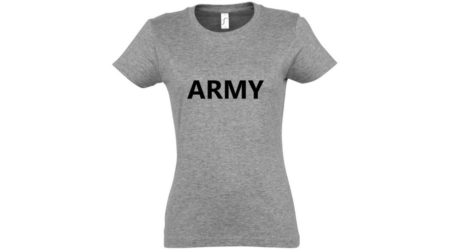 Image of Army, női póló - szürke színben