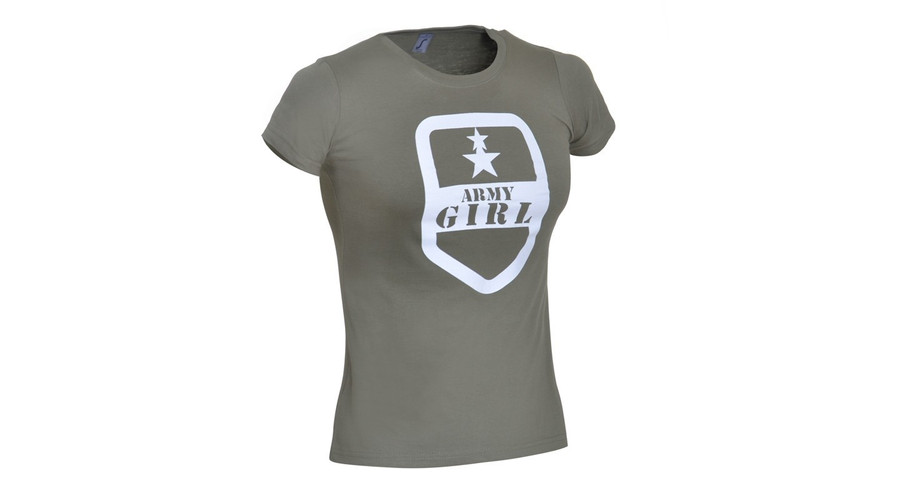 Image of Army girl póló - Military zöld színben