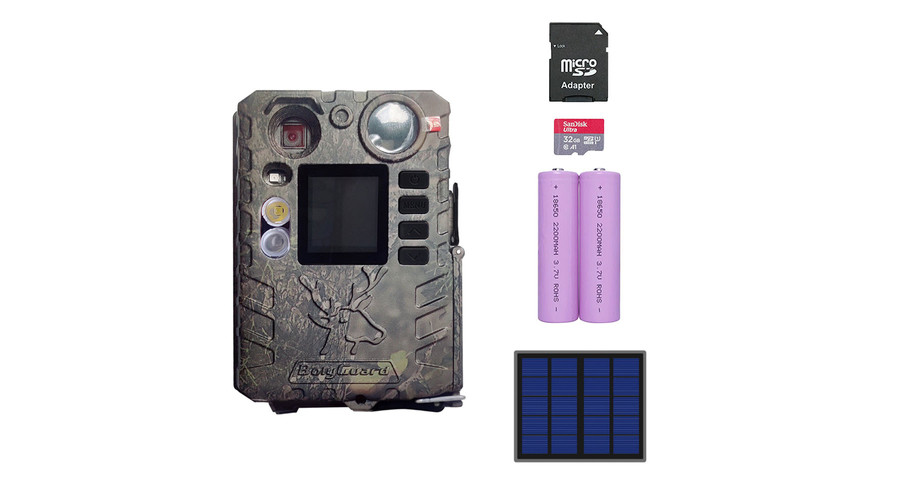 Image of Boly Guard BG410-DFP kamera duál vakuval + microSD + akku + SP-01 napelem szett