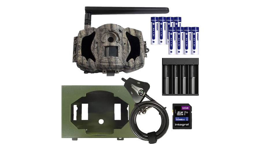 Image of Boly Guard Falcon MG984G-36M Ultra HD 4G Full Szett+töltő+8xAA 1,2V 1900mAh+32GB SD+fém ház+Py