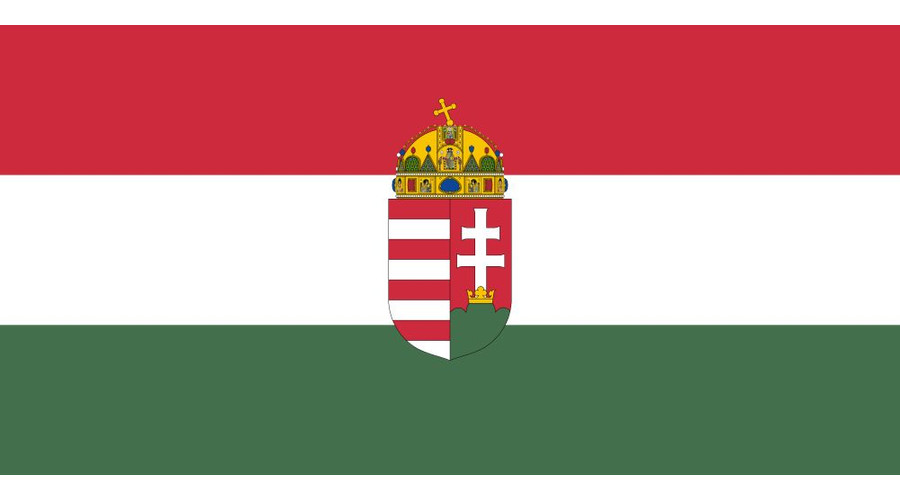 Image of Magyar címeres zászló