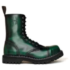 Kép 1/2 - Steel Boots bakancs, 10 lyukú, zöld színben