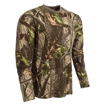 Póló, hosszú ujjú, zöld hardwood színben