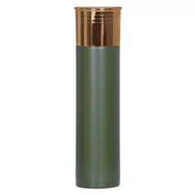 Töltény formájú termosz zöld