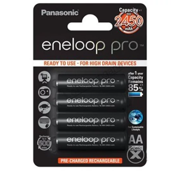 Panasonic eneloop pro akkumulátor 2450mAh 4db / bliszter