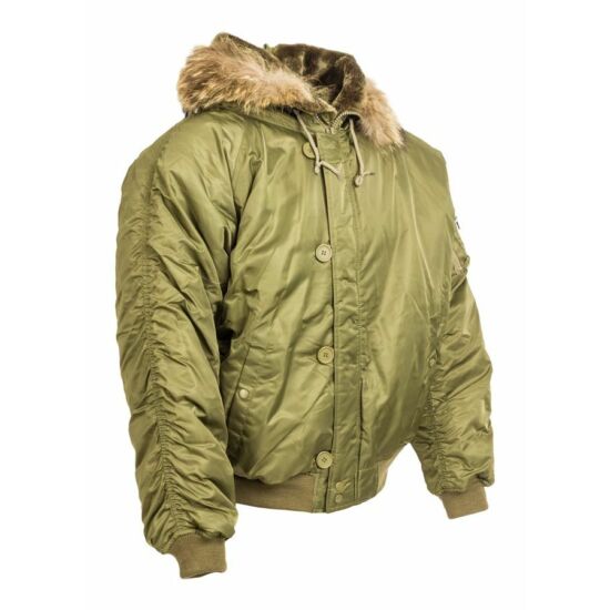 N2B kabát, zöld, S-es méret