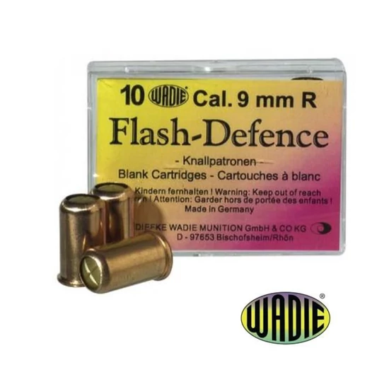 Wadie 9mm R Flash Defence riasztó töltény