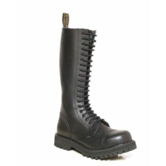 Steel Boots bakancs, 20 lyukú, fekete színben, 40-es méret