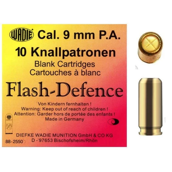 9mm PA Flash Defence riasztó töltény