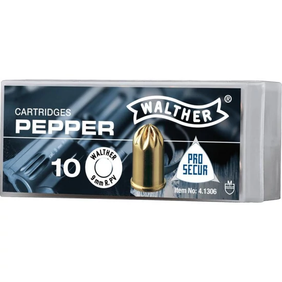 Walther 9 mm R PV bors gáztöltény