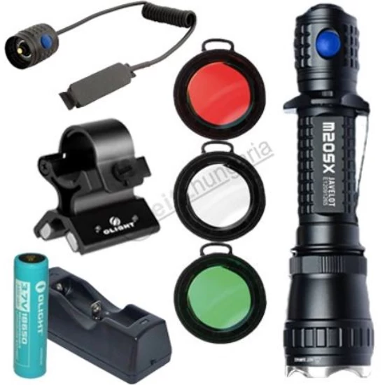 Olight M20S-X Magyar Vadász fegyverlámpa szett
