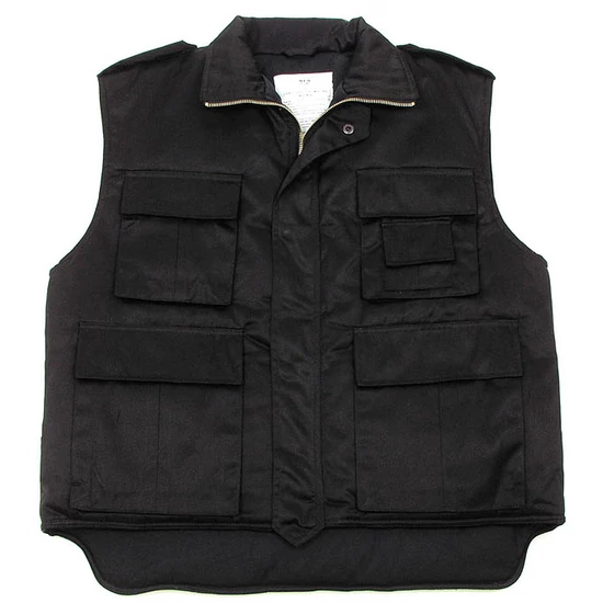 US Steppelt mellény, nagy méret, fekete, 5XL-es méret