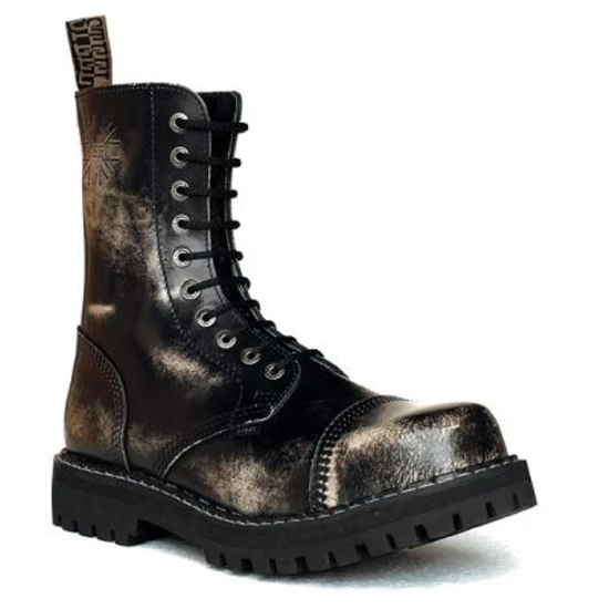 Steel Boots bakancs, 10 lyukú, fehér színben
