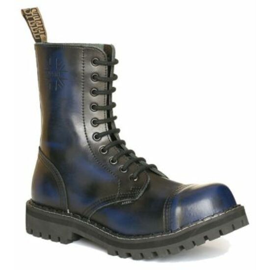 Steel Boots bakancs, 10 lyukú, kék színben