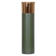 Töltény formájú termosz zöld