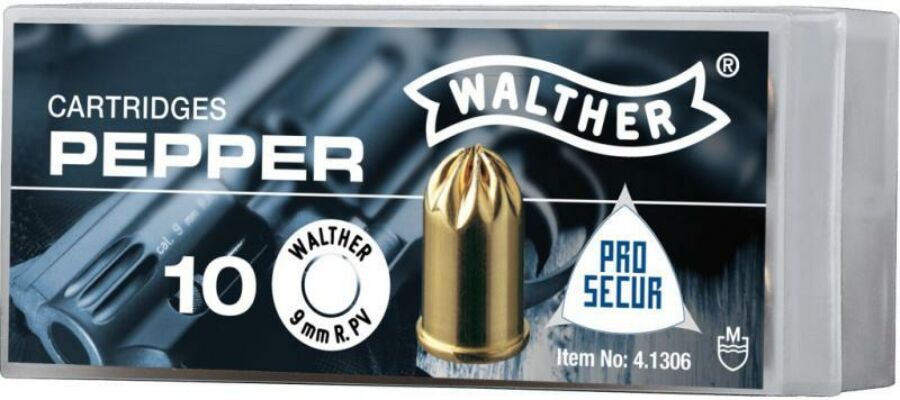 Walther 9 mm R PV bors gáztöltény