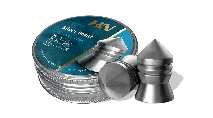 H&N Silver Point 5,50m/1,11g légfegyver lövedék H&N Silver Point 5,50m/1,11g légfegyver lövedék