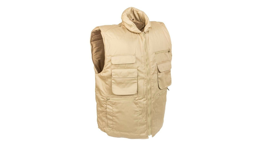 Ranger mellény, bélelt beige színben Ranger mellény, bélelt beige színben