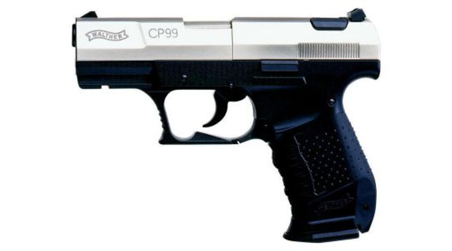 Walther CP99 légpisztoly, nikkelezett szánnal