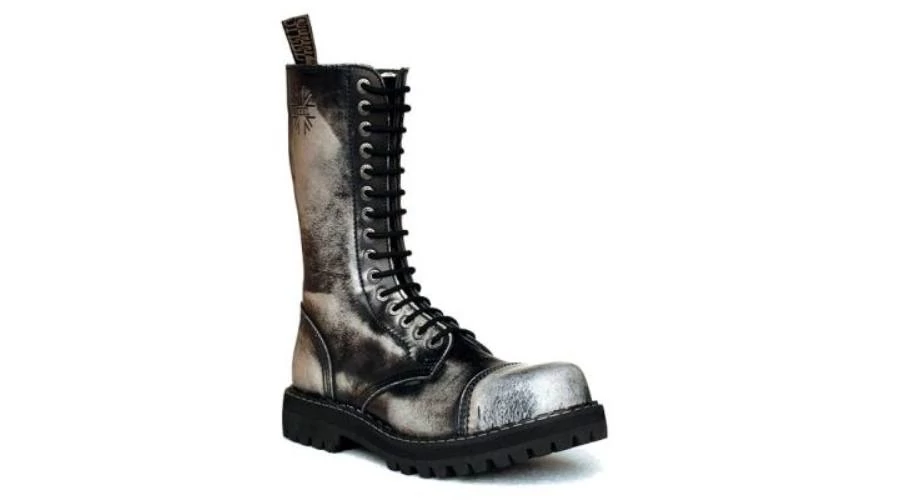Steel Boots bakancs, 15 lyukú, fehér színben, 38-as méret