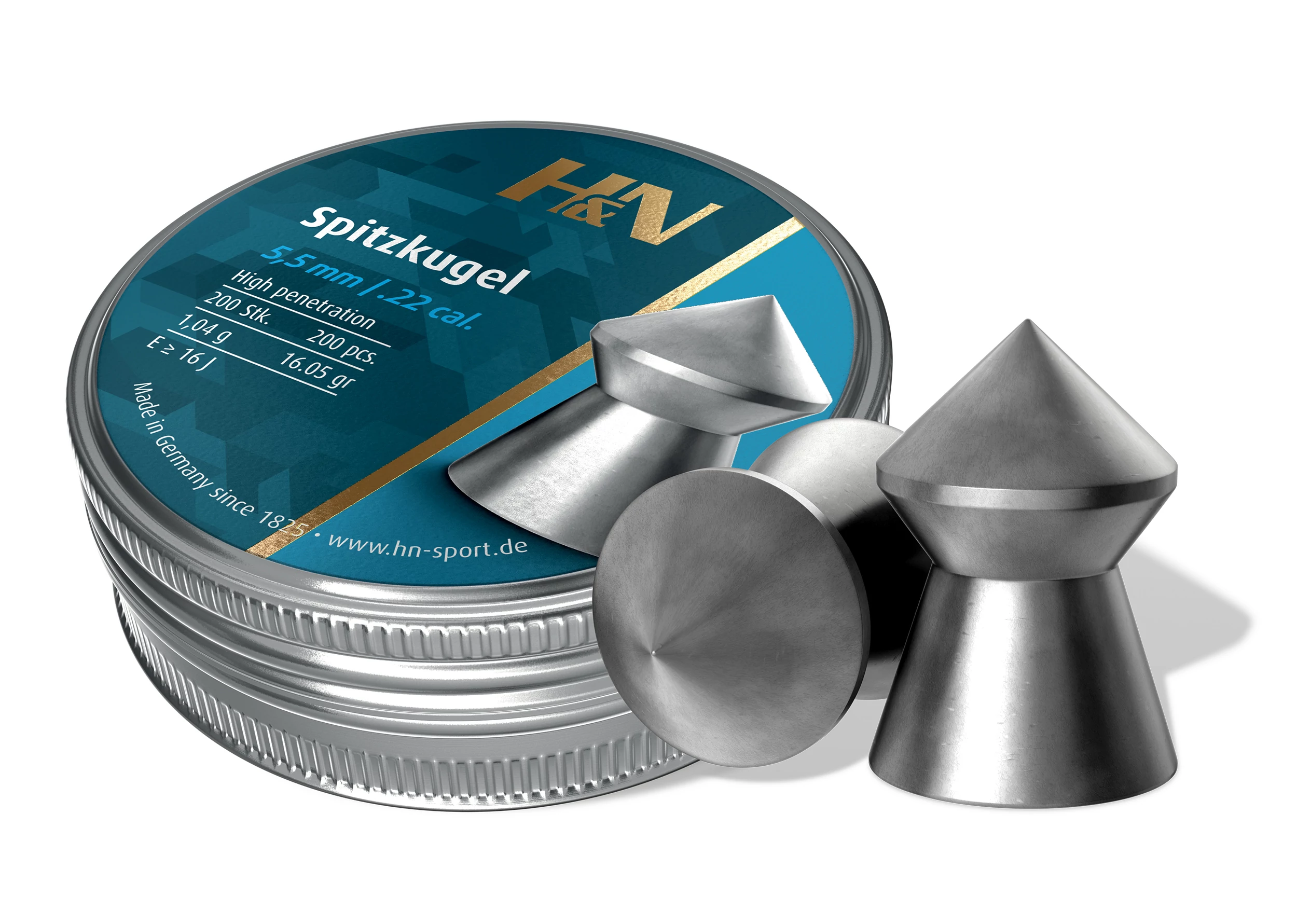 H&N Spitzkugel 5,50mm/1,04g léglövedék