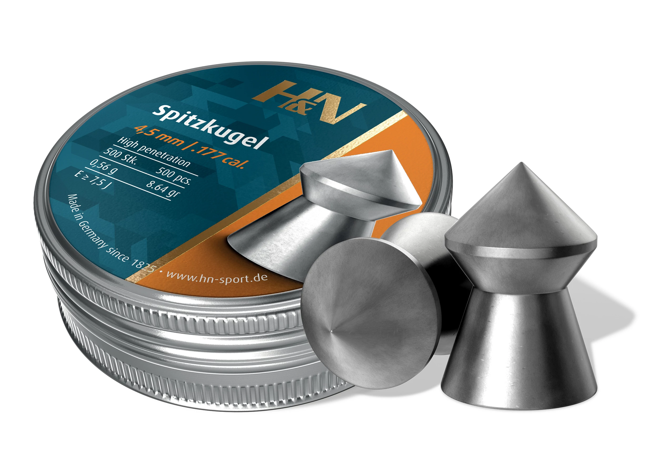 H&N Spitzkugel 4,50mm/0,56g léglövedék