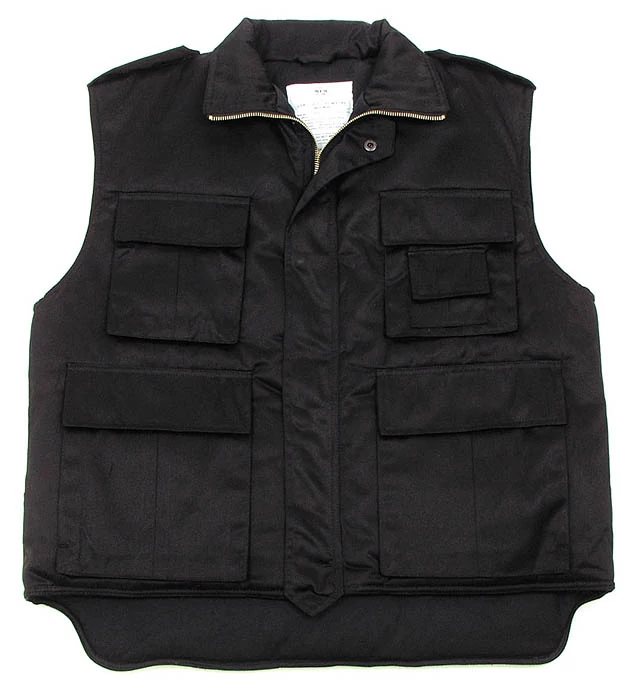 US Steppelt mellény, nagy méret, fekete, 5XL-es méret