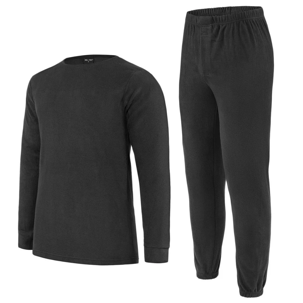 Mil-Tec thermofleece aláöltözet - fekete szín