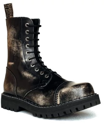 Steel Boots bakancs, 10 lyukú, fehér színben