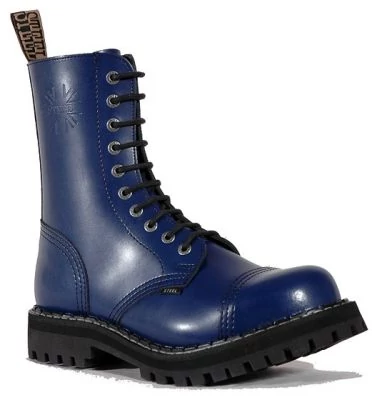 Steel Boots bakancs, 10 lyukú, tiszta kék színben