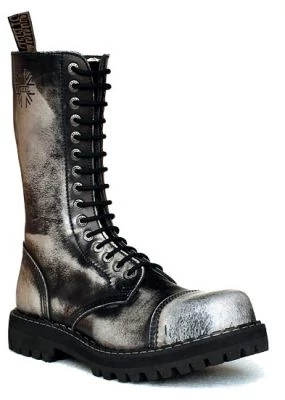 Steel Boots bakancs, 15 lyukú, fehér színben
