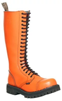 Steel Boots bakancs, 20 lyukú, tiszta narancs színben
