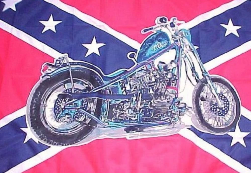 Déli Államok zászló, motoros